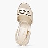 Women Platforms High Tanvee Beige Leather Guess Women Platforms High Tanvee Beige Leather Guess