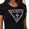 Γυναικείες Μπλούζες - Τοπ Triangle.Tee Μαύρο Βαμβάκι Guess Γυναικείες Μπλούζες - Τοπ Triangle.Tee Μαύρο Βαμβάκι Guess