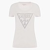 Γυναικείες Μπλούζες - Τοπ Triangle.Tee Άσπρο Βαμβάκι Guess Γυναικείες Μπλούζες - Τοπ Triangle.Tee Άσπρο Βαμβάκι Guess