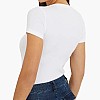 Γυναικείες Μπλούζες - Τοπ V.Mini Άσπρο Βαμβάκι Guess Γυναικείες Μπλούζες - Τοπ V.Mini Άσπρο Βαμβάκι Guess