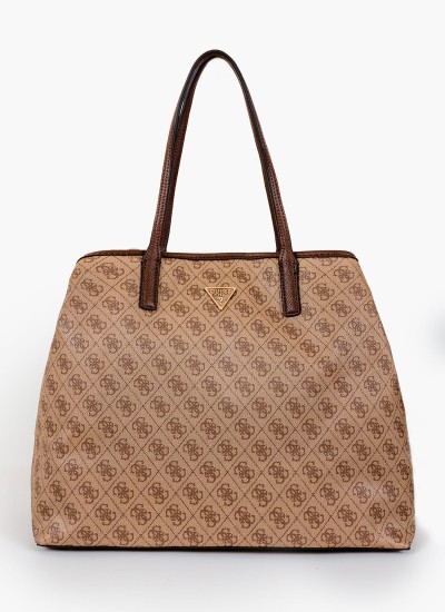 Γυναικείες Τσάντες Victtoria Μπεζ ECOleather Guess