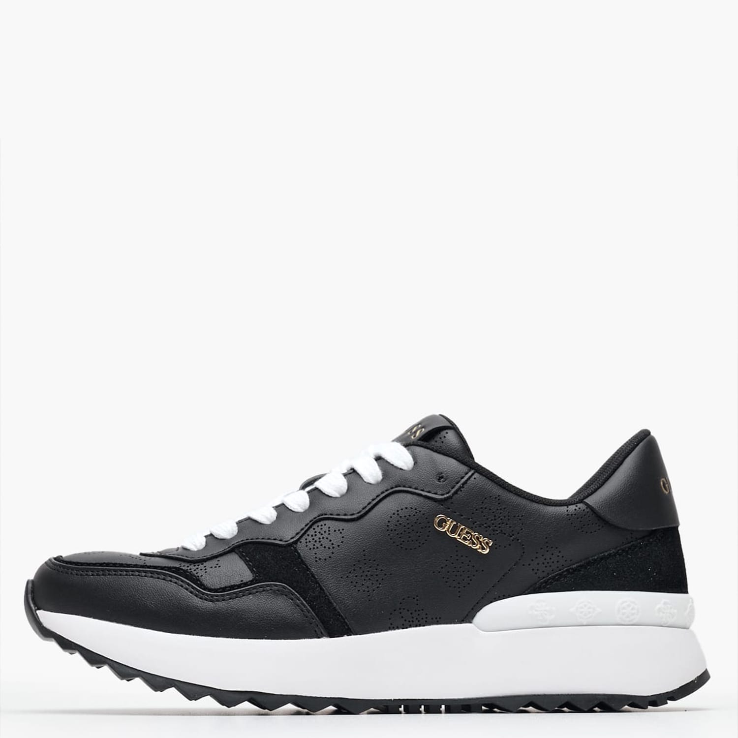 Γυναικεία Παπούτσια Casual Vinsa3 Μαύρο Δέρμα Guess