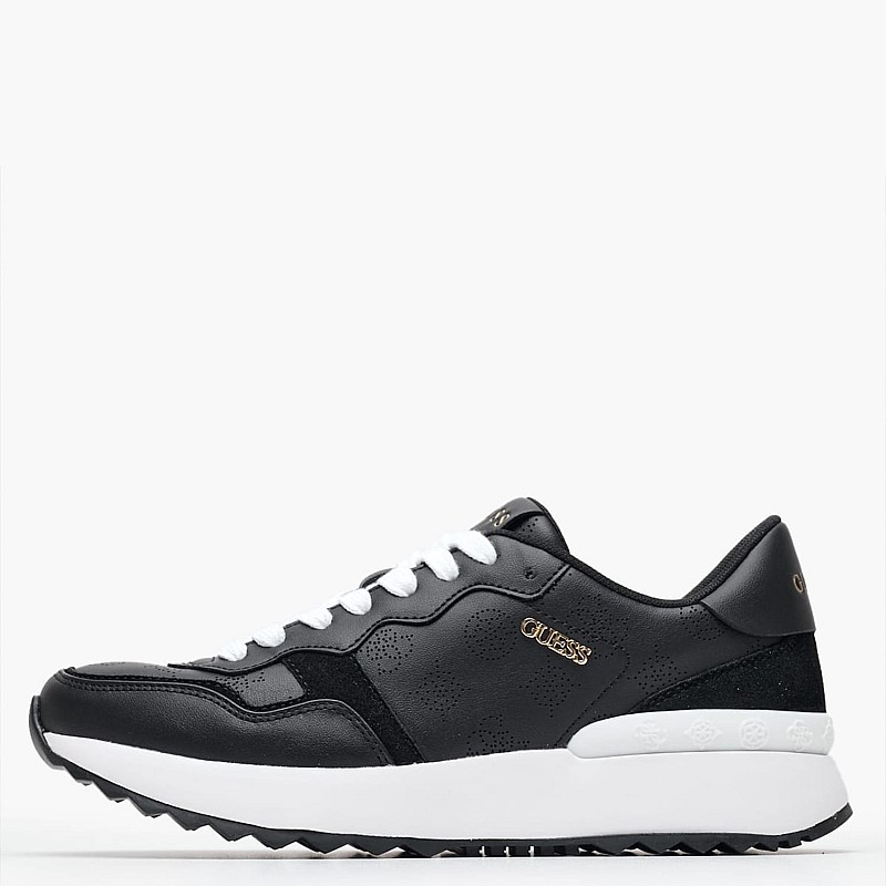 Γυναικεία Παπούτσια Casual Vinsa3 Μαύρο Δέρμα Guess