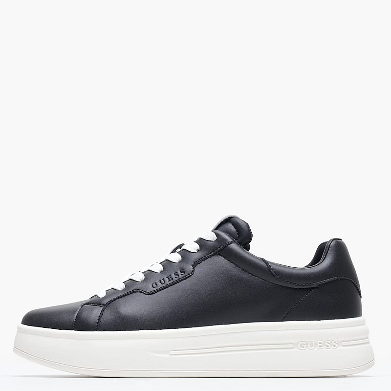 Ανδρικά Παπούτσια Casual Winno Μαύρο Δέρμα Guess