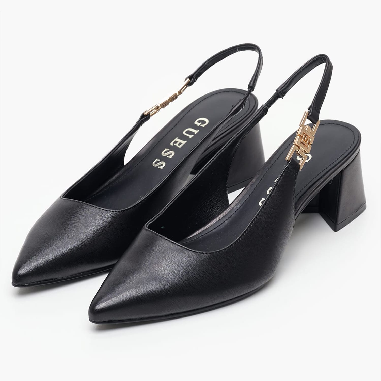 Γυναικείες Γόβες & Peeptoes Χαμηλές Zabela3 Μαύρο Δέρμα Guess Γυναικείες Γόβες & Peeptoes Χαμηλές Zabela3 Μαύρο Δέρμα Guess