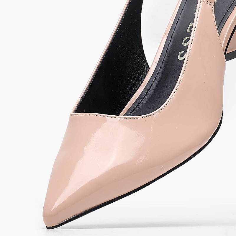 Γυναικείες Γόβες & Peeptoes Χαμηλές Zabela Nude ECOleather Guess