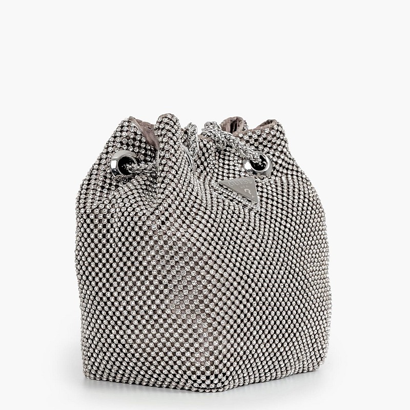 Women Bags Zalina.Pch Silver ECOleather Guess
