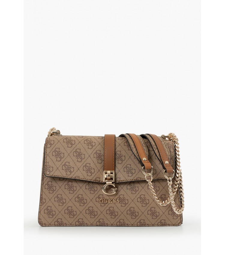 Γυναικείες Τσάντες Zamira.Flap Μπεζ ECOleather Guess Γυναικείες Τσάντες Zamira.Flap Μπεζ ECOleather Guess