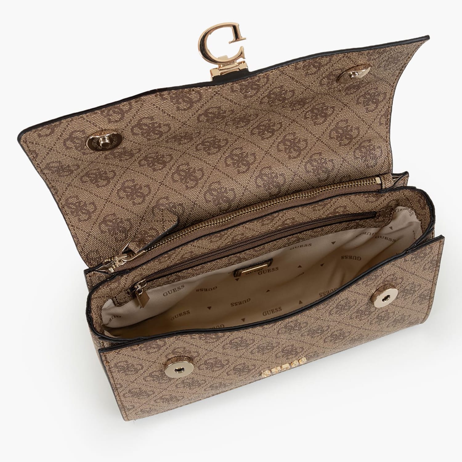 Γυναικείες Τσάντες Zamira.Flap Μπεζ ECOleather Guess Γυναικείες Τσάντες Zamira.Flap Μπεζ ECOleather Guess