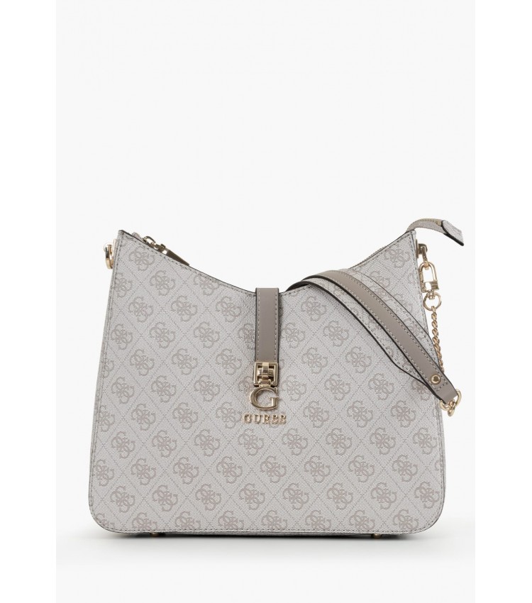 Γυναικείες Τσάντες Zamira.Hobo Γκρι ECOleather Guess Γυναικείες Τσάντες Zamira.Hobo Γκρι ECOleather Guess