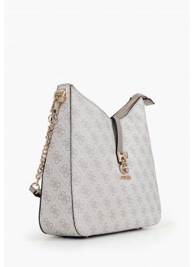 Γυναικείες Τσάντες Zamira.Hobo Γκρι ECOleather Guess