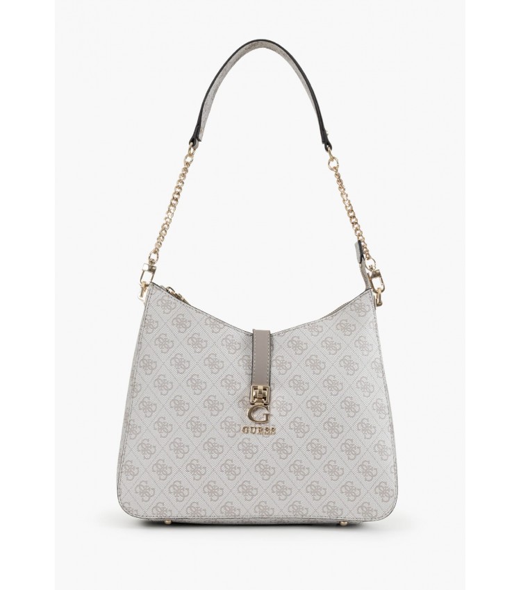 Γυναικείες Τσάντες Zamira.Hobo Γκρι ECOleather Guess Γυναικείες Τσάντες Zamira.Hobo Γκρι ECOleather Guess