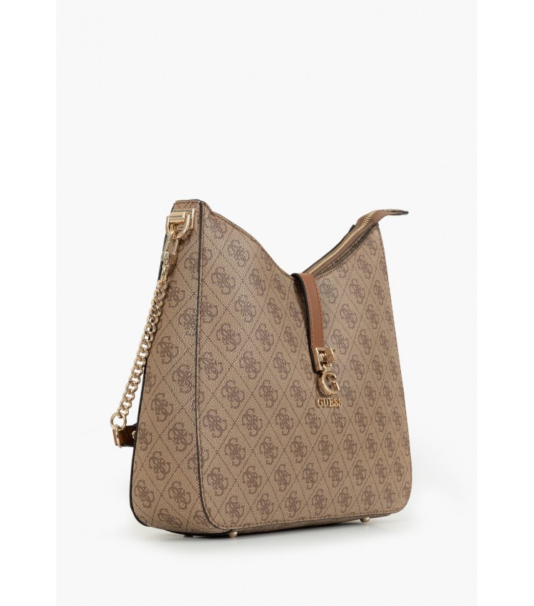 Γυναικείες Τσάντες Zamira.Hobo Μπεζ ECOleather Guess