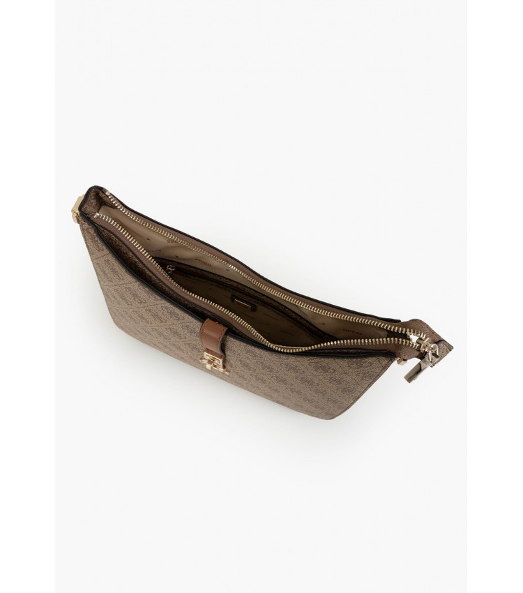 Γυναικείες Τσάντες Zamira.Hobo Μπεζ ECOleather Guess