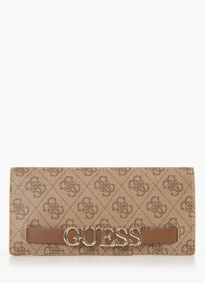 Γυναικεία Πορτοφόλια Emilee.Zip Μαύρο ECOleather Guess