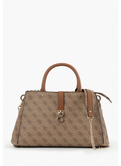 Γυναικείες Τσάντες Zamira.Luxury Μπεζ ECOleather Guess