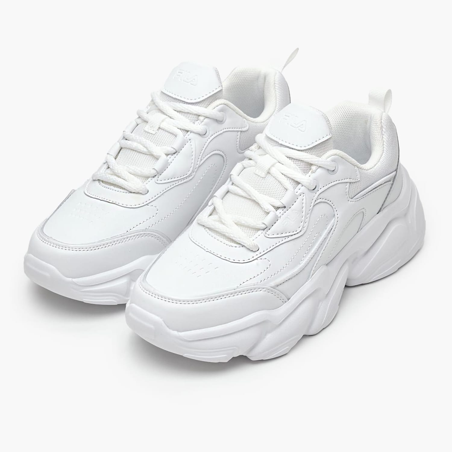 Women Casual Shoes Memory.Mayra White ECOleather Fila