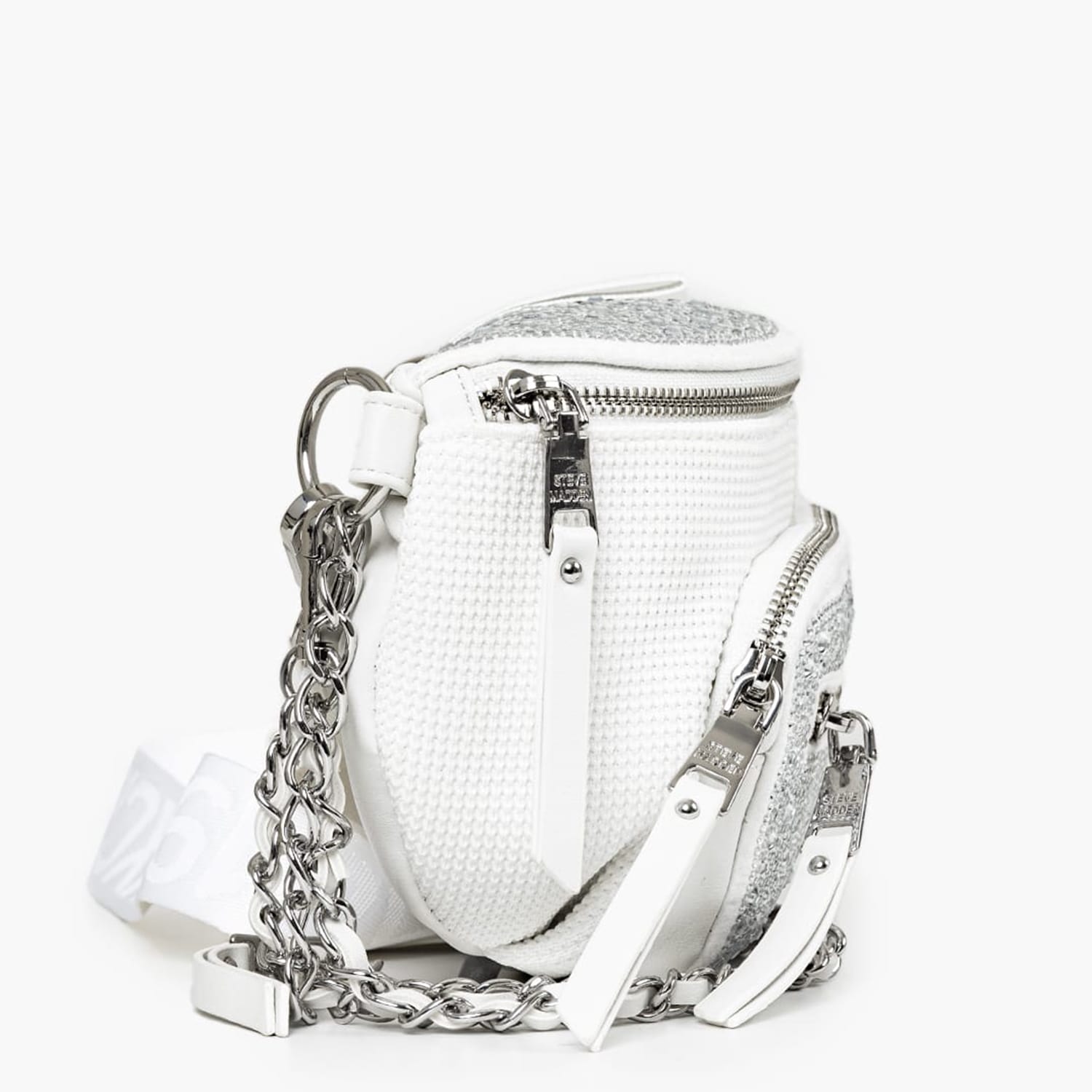 Γυναικείες Τσάντες B.Maxima Άσπρο Ύφασμα Steve Madden Γυναικείες Τσάντες B.Maxima Άσπρο Ύφασμα Steve Madden