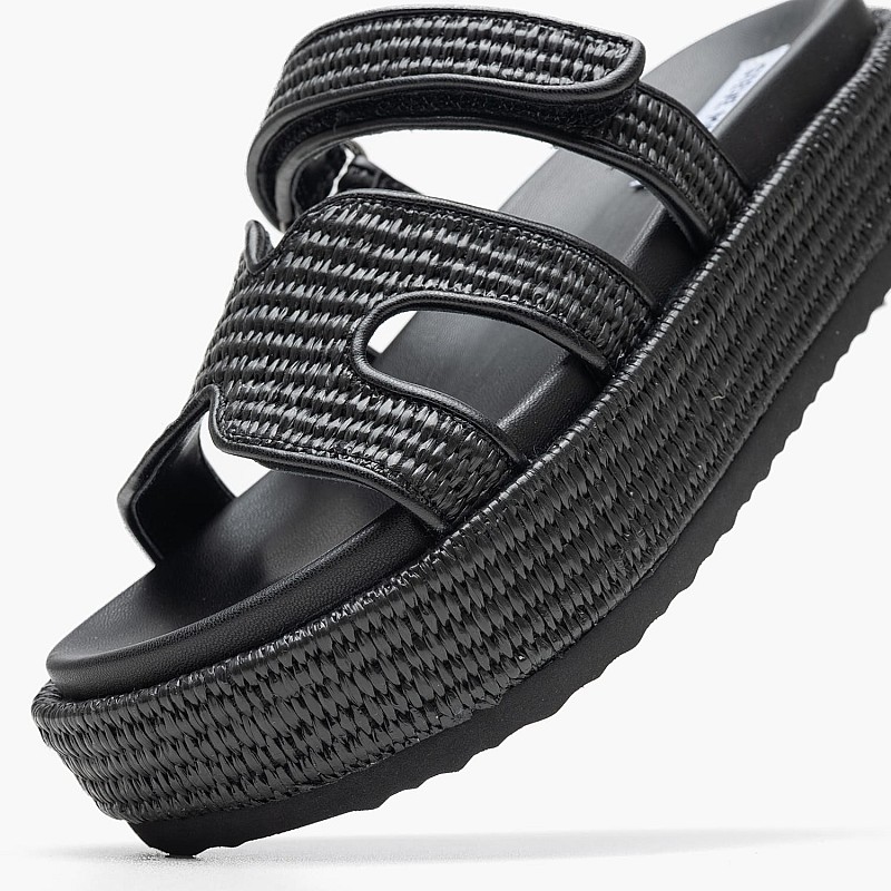 Women Platforms Low Bigmissile Black Mat Steve Madden