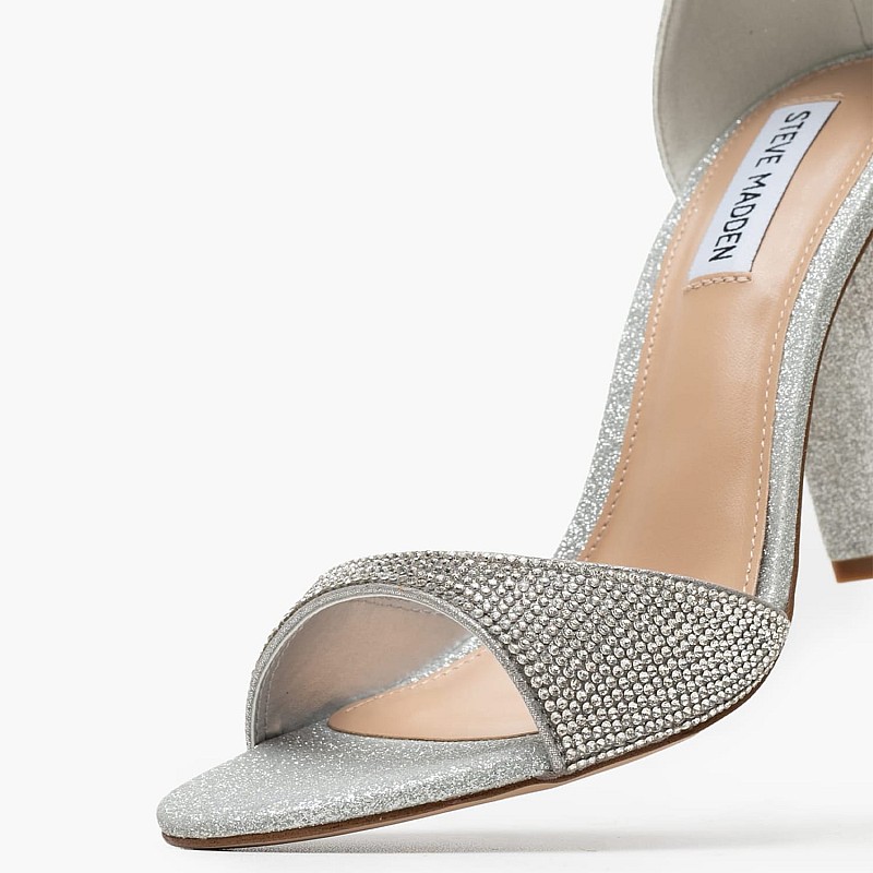 Γυναικεία Πέδιλα Capsule.R Ασημί ECOleather-Ύφασμα Steve Madden