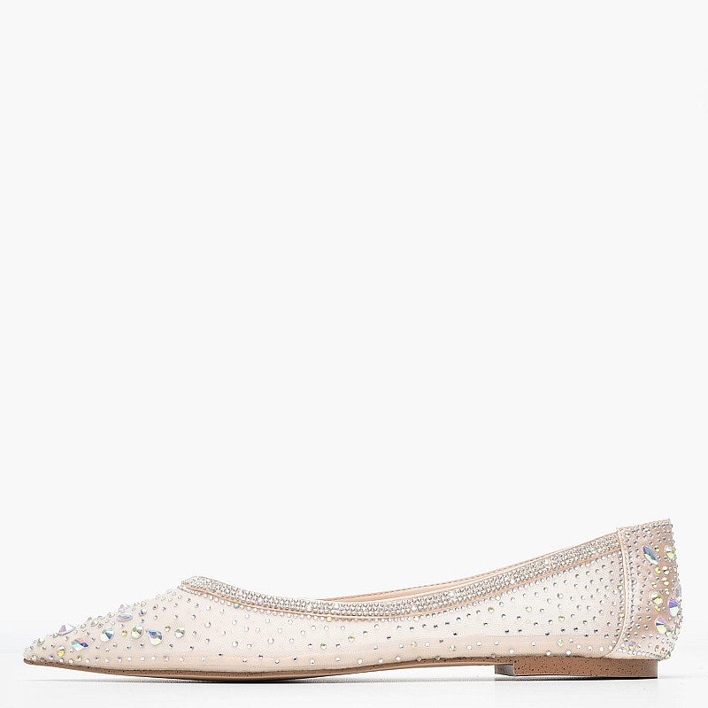Γυναικείες Μπαλαρίνες Charise Μπεζ Ύφασμα Steve Madden