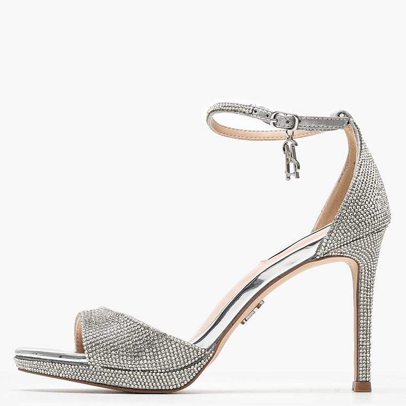 Γυναικεία Πέδιλα Evers.R Ασημί ECOleather-Ύφασμα Steve Madden