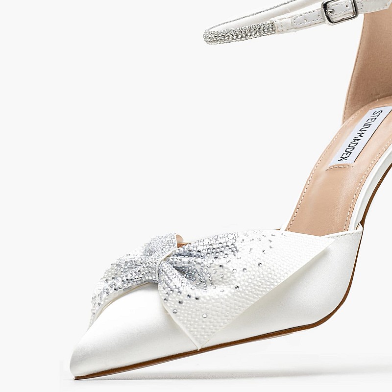 Γυναικείες Γόβες & Peeptoes Χαμηλές Lilyann.E Άσπρο Ύφασμα Steve Madden
