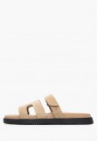 Γυναικεία Flats Missile Μπεζ Δέρμα Καστόρι Steve Madden