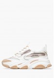 Women Casual Shoes Possession.Egld Beige ECOleather-Fabric Steve Madden