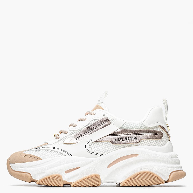 Women Casual Shoes Possession.Egld Beige ECOleather-Fabric Steve Madden