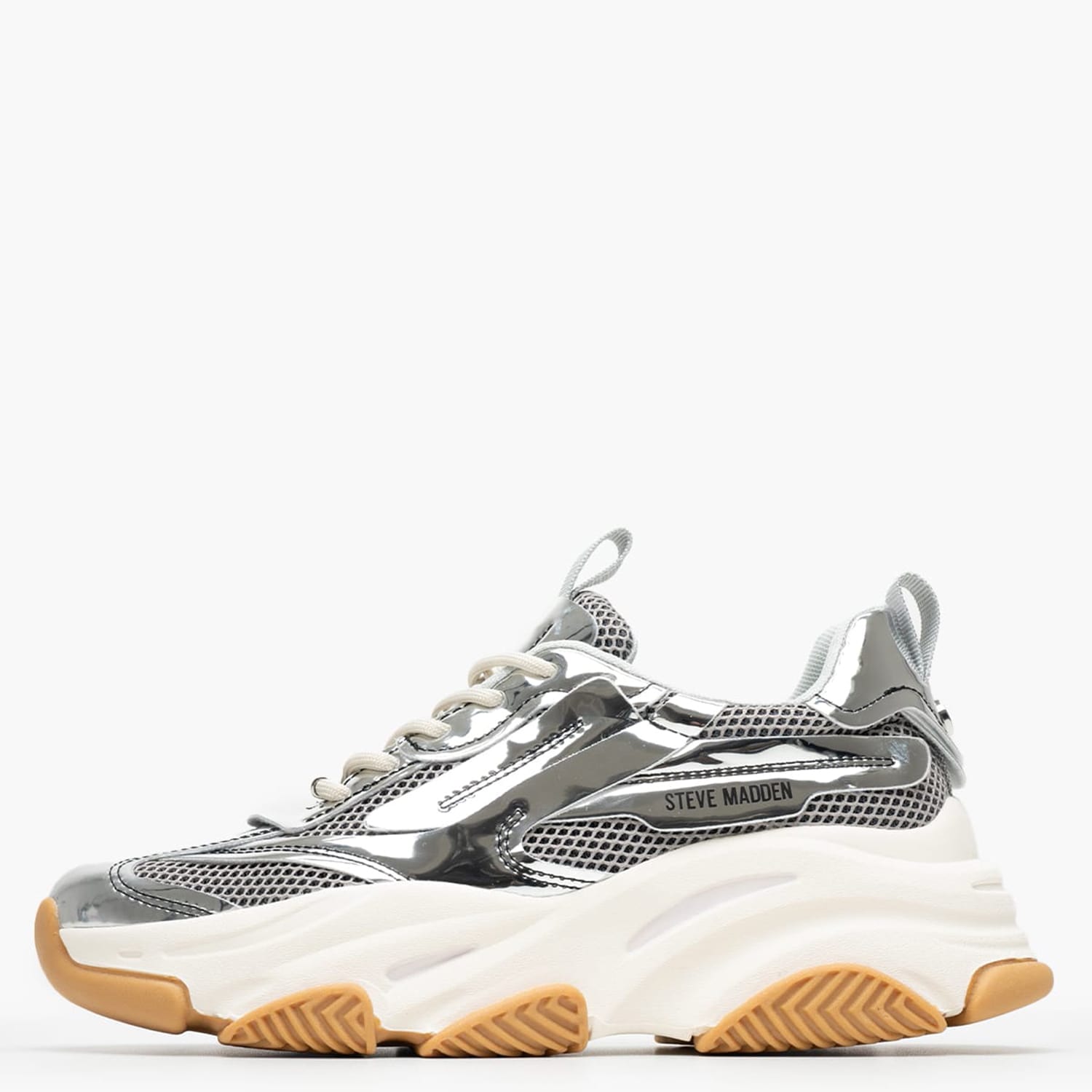 Γυναικεία Παπούτσια Casual Possession.E Ασημί ECOleather-Ύφασμα Steve Madden