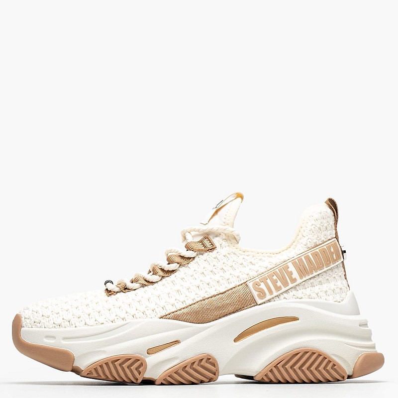 Women Casual Shoes Project Beige Fabric Steve Madden