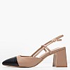 Γυναικείες Γόβες & Peeptoes Χαμηλές Zeina Πούρο Δέρμα Steve Madden Γόβες & Slingbacks Χαμηλές Steve Madden Zeina-Taupe