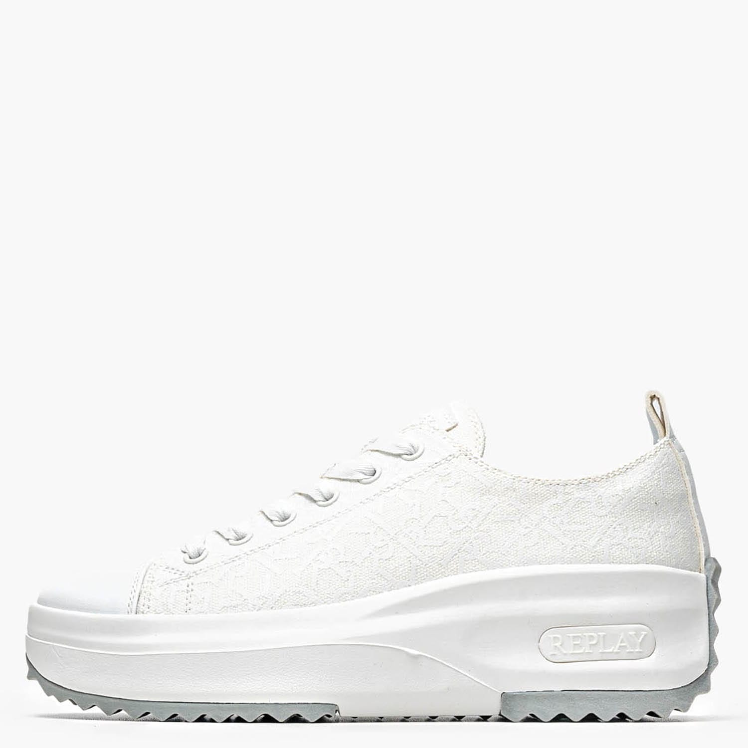 Γυναικεία Παπούτσια Casual Acqua2.All Άσπρο ECOleather-Ύφασμα Replay