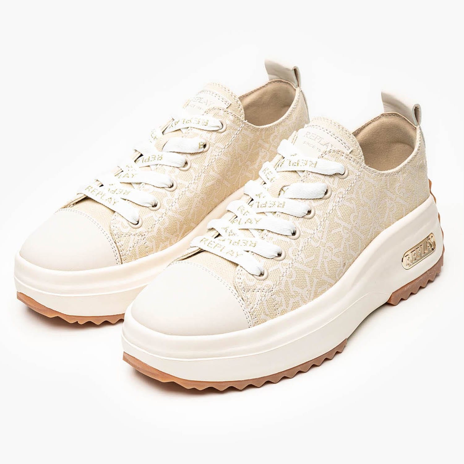 Γυναικεία Παπούτσια Casual Acqua2.All Μπεζ ECOleather-Ύφασμα Replay Γυναικεία Παπούτσια Casual Acqua2.All Μπεζ ECOleather-Ύφασμα Replay