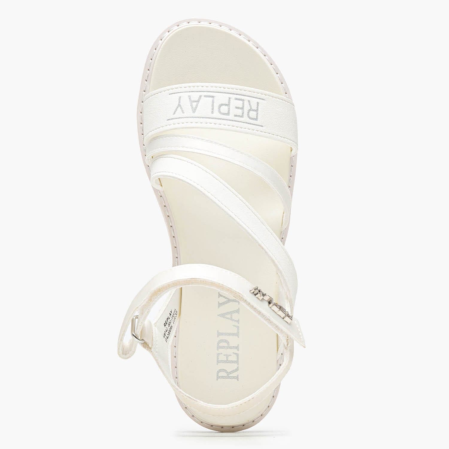 Παιδικές Σαγιονάρες & Πέδιλα Alicante.Jr6 Άσπρο ECOleather Replay Παιδικές Σαγιονάρες & Πέδιλα Alicante.Jr6 Άσπρο ECOleather Replay