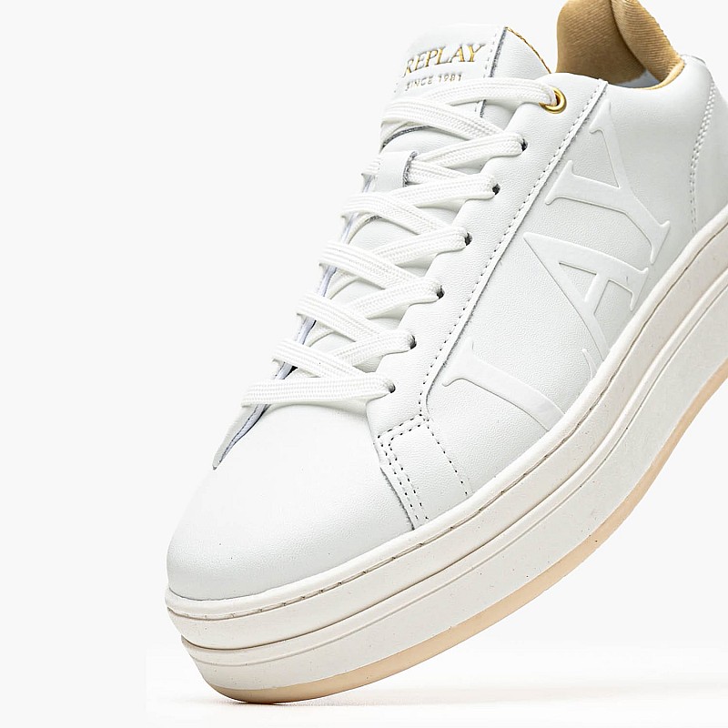 Women Casual Shoes Camden.Look White ECOleather Replay