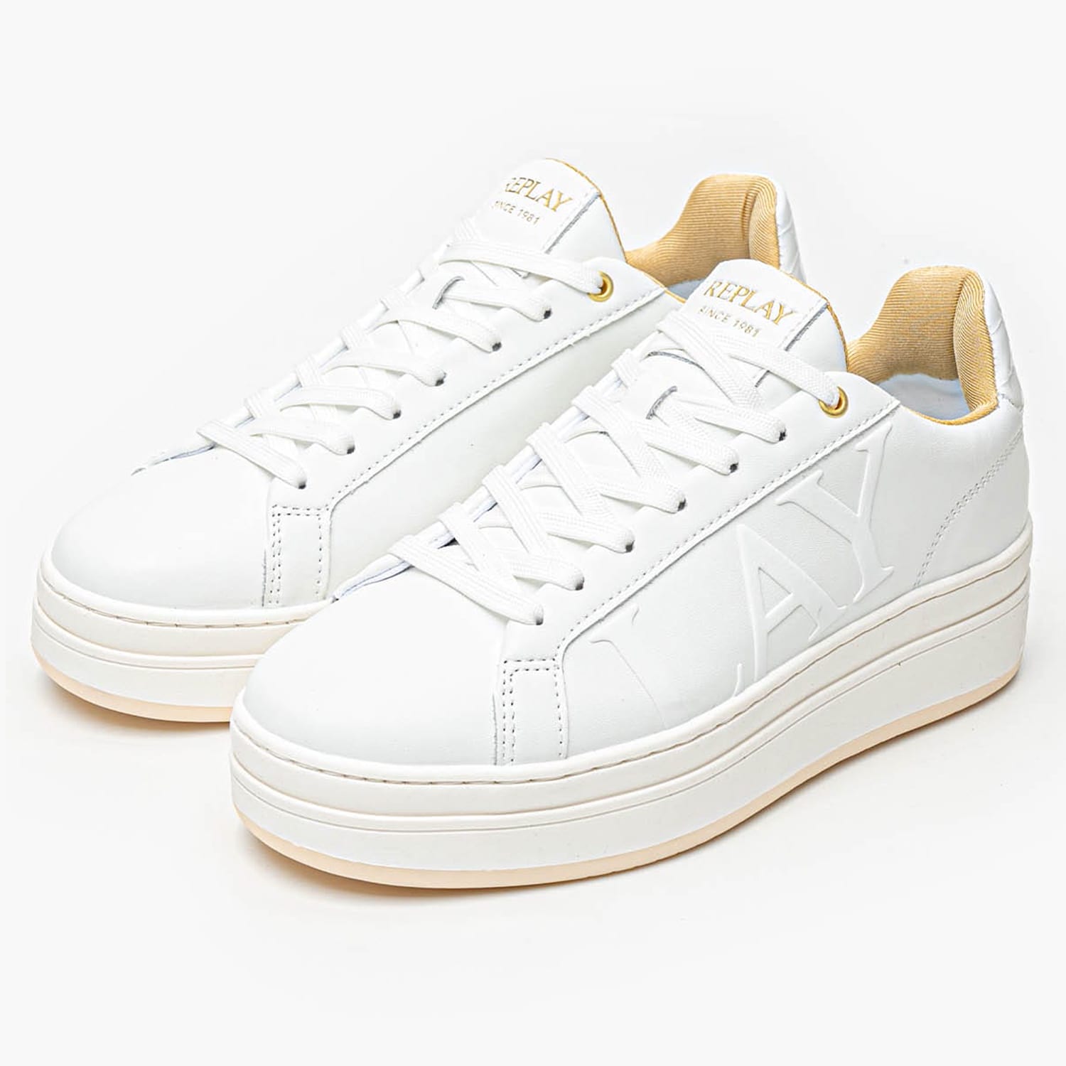 Women Casual Shoes Camden.Look White ECOleather Replay Women Casual Shoes Camden.Look White ECOleather Replay