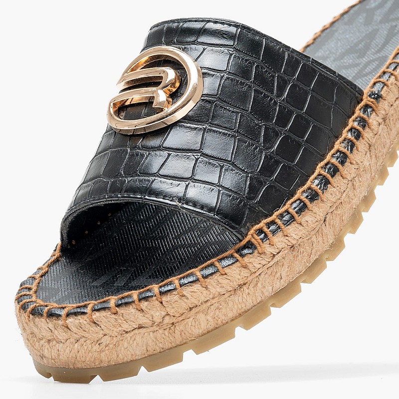 Γυναικεία Flats Collie.Cocco Μαύρο ECOleather Replay