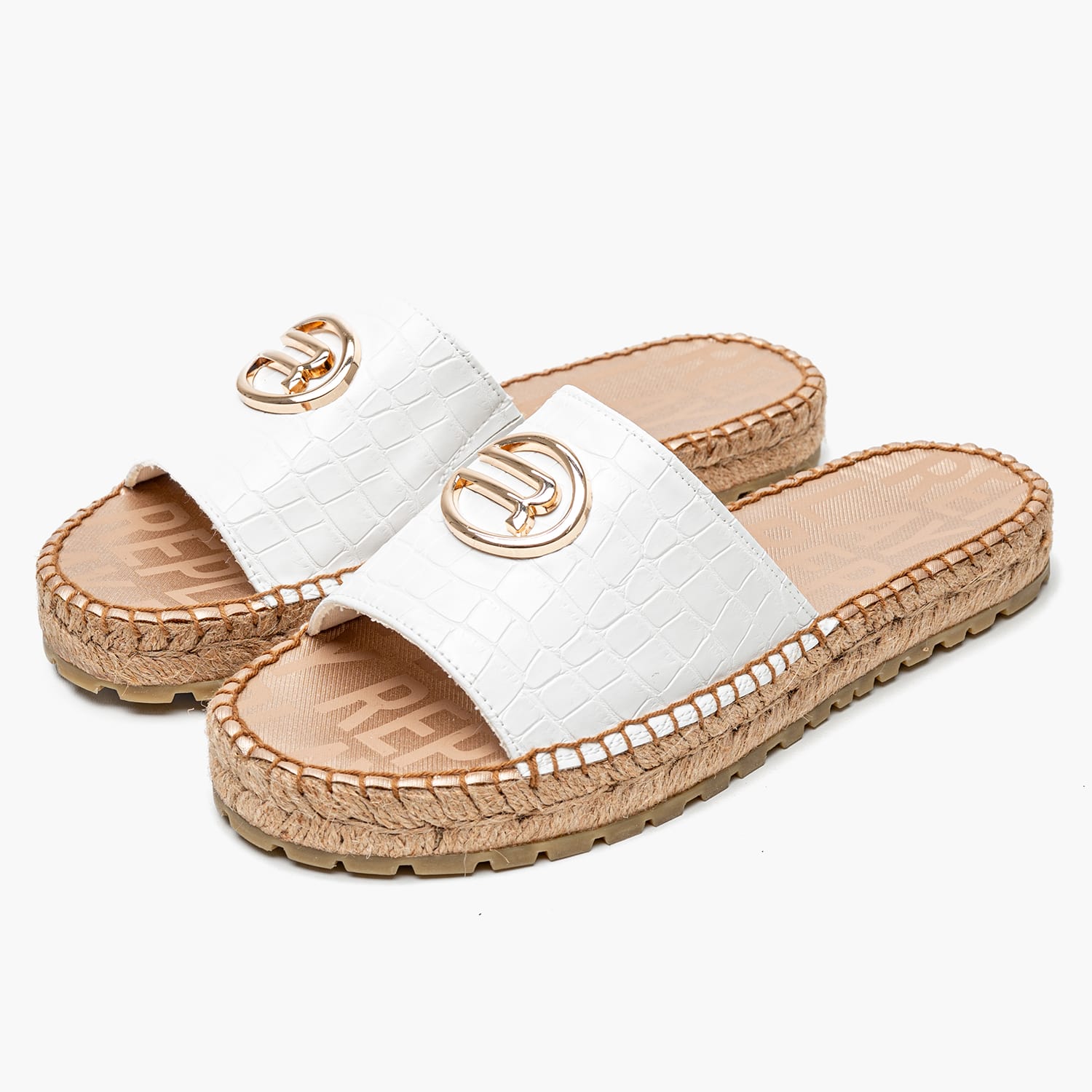 Women Flats Collie.Cocco White ECOleather Replay Women Flats Collie.Cocco White ECOleather Replay
