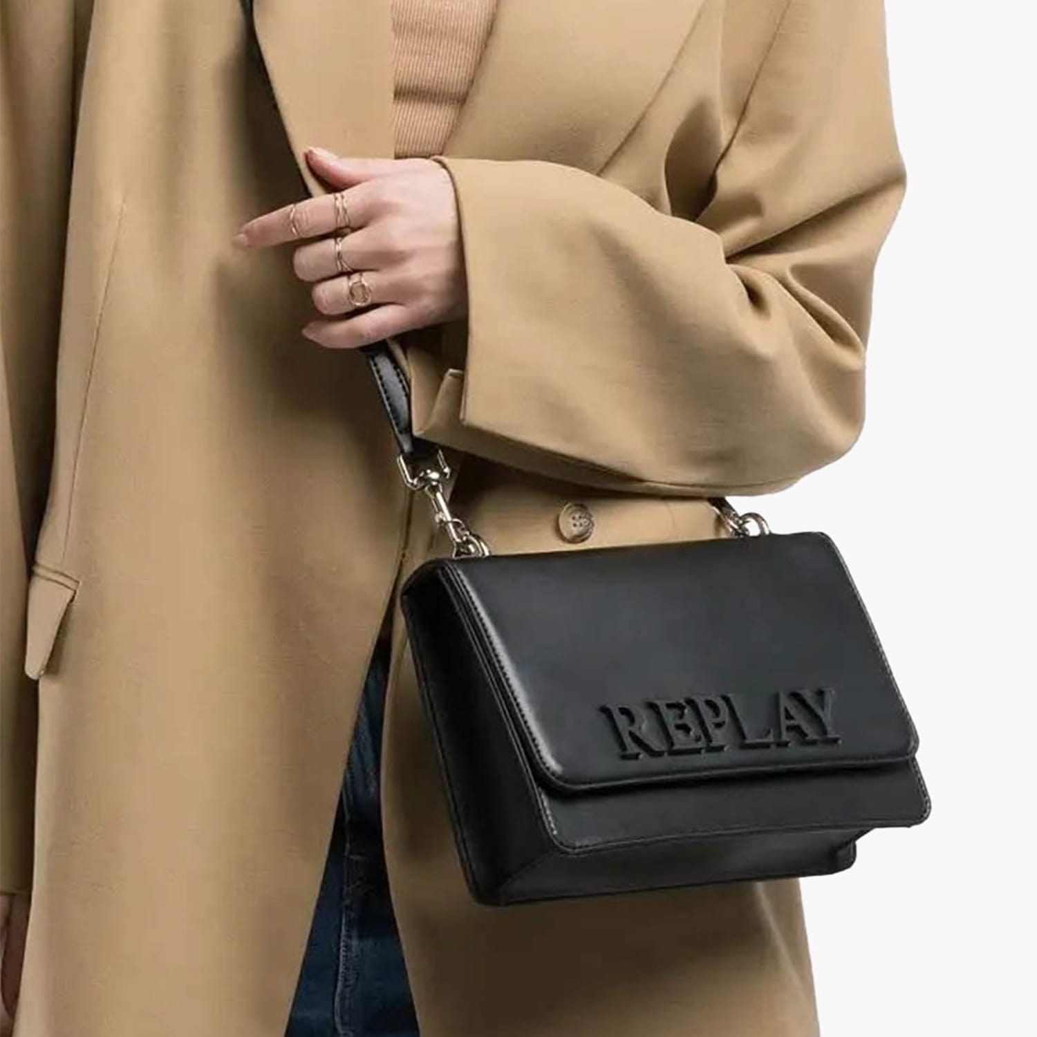 Γυναικείες Τσάντες FW3000 Μαύρο ECOleather Replay