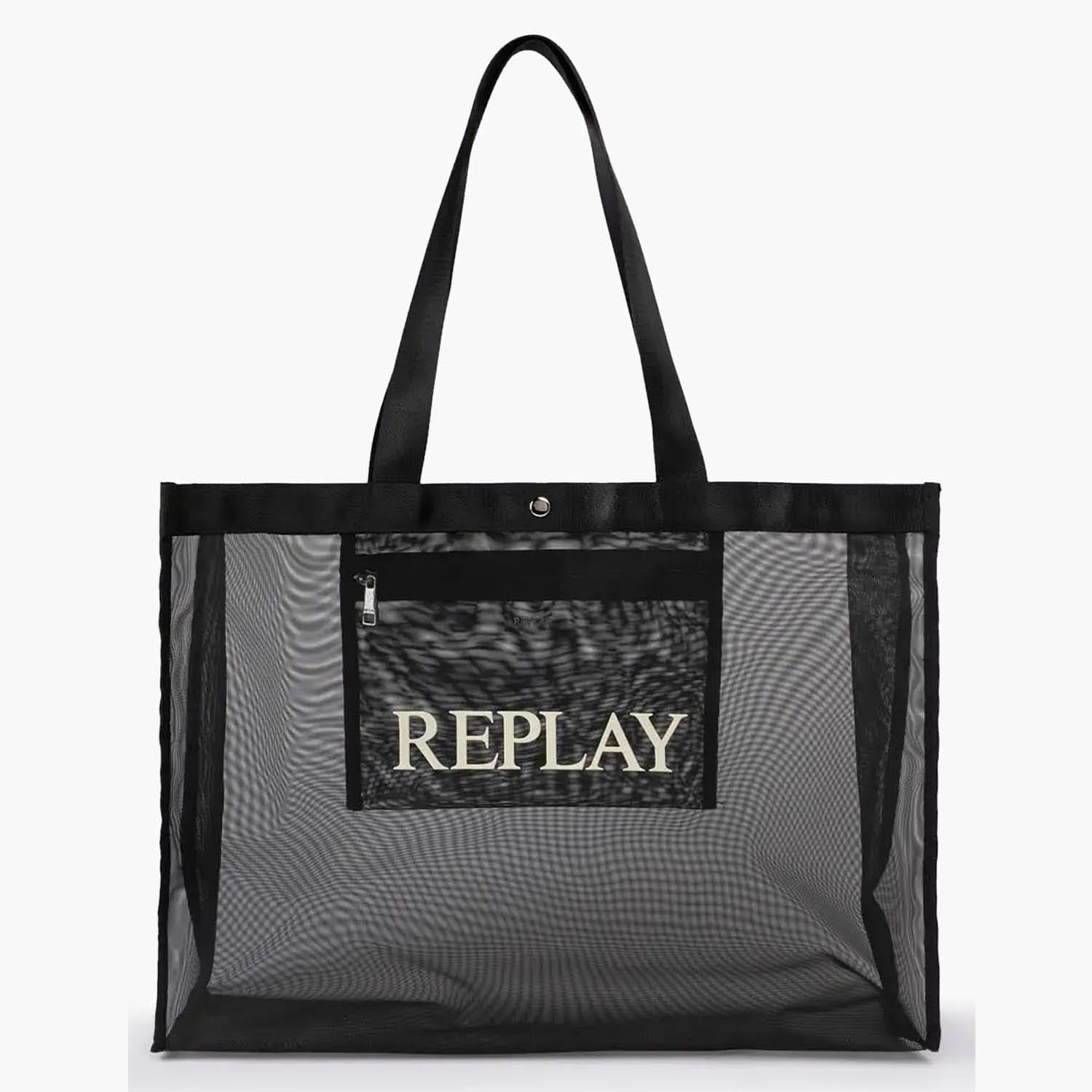 Γυναικείες Τσάντες FW3727 Μαύρο Ύφασμα Replay
