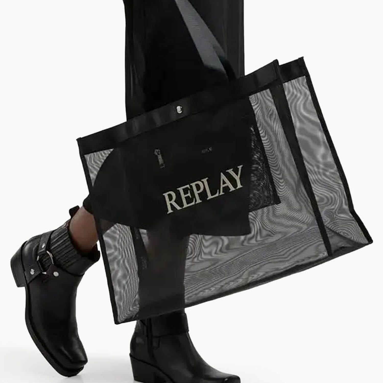 Γυναικείες Τσάντες FW3727 Μαύρο Ύφασμα Replay