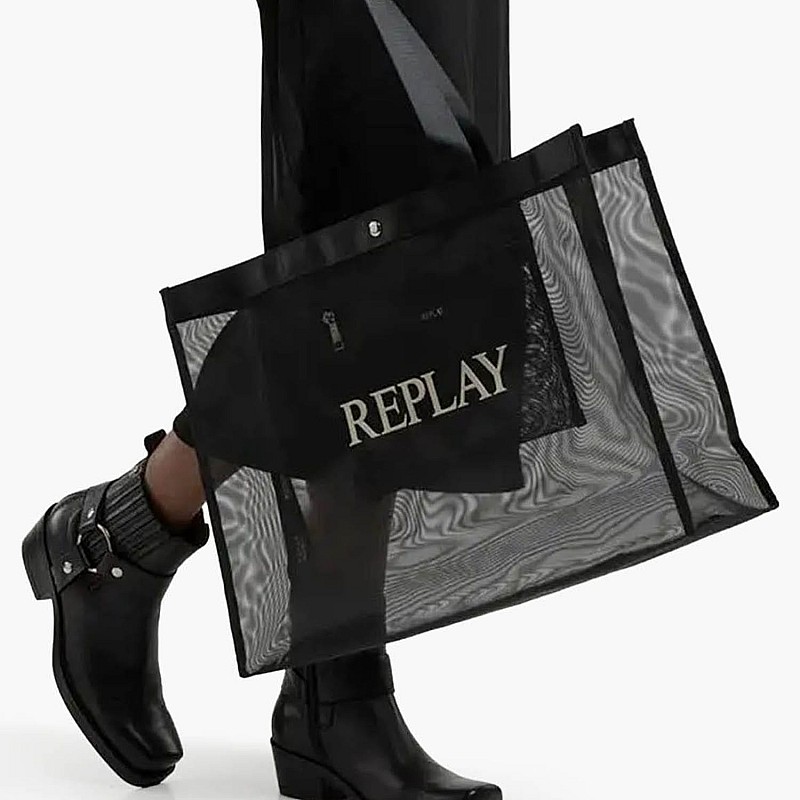 Women Bags FW3727 Black Fabric Replay