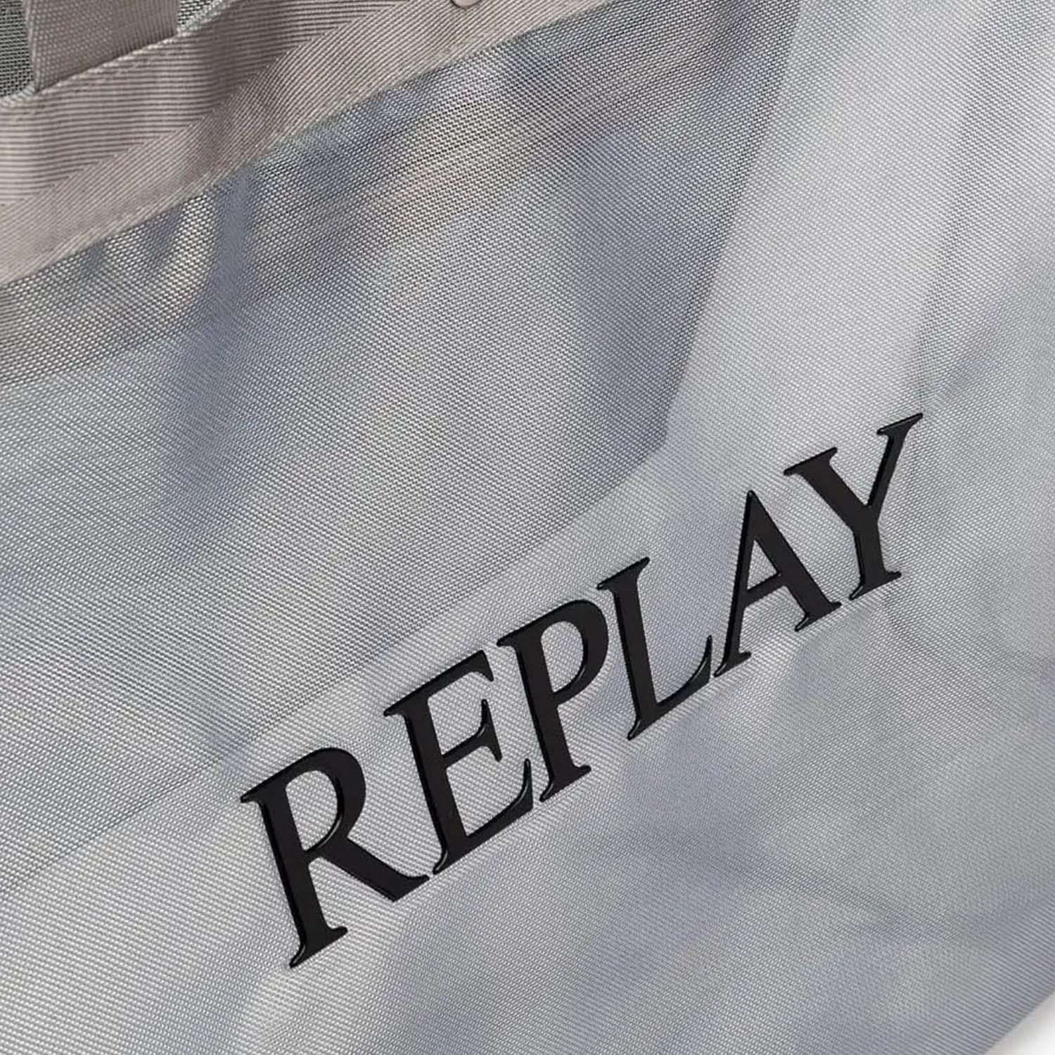 Γυναικείες Τσάντες FW3727 Ασημί Ύφασμα Replay Γυναικείες Τσάντες FW3727 Ασημί Ύφασμα Replay