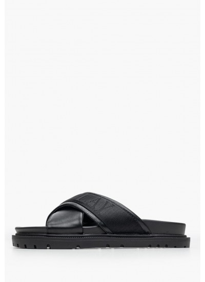 Γυναικεία Μποτάκια Foxing.Leatherboot Μαύρο Δέρμα Tommy Hilfiger
