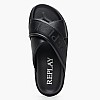 Women Flats Jade.Cross Black ECOleather-Fabric Replay