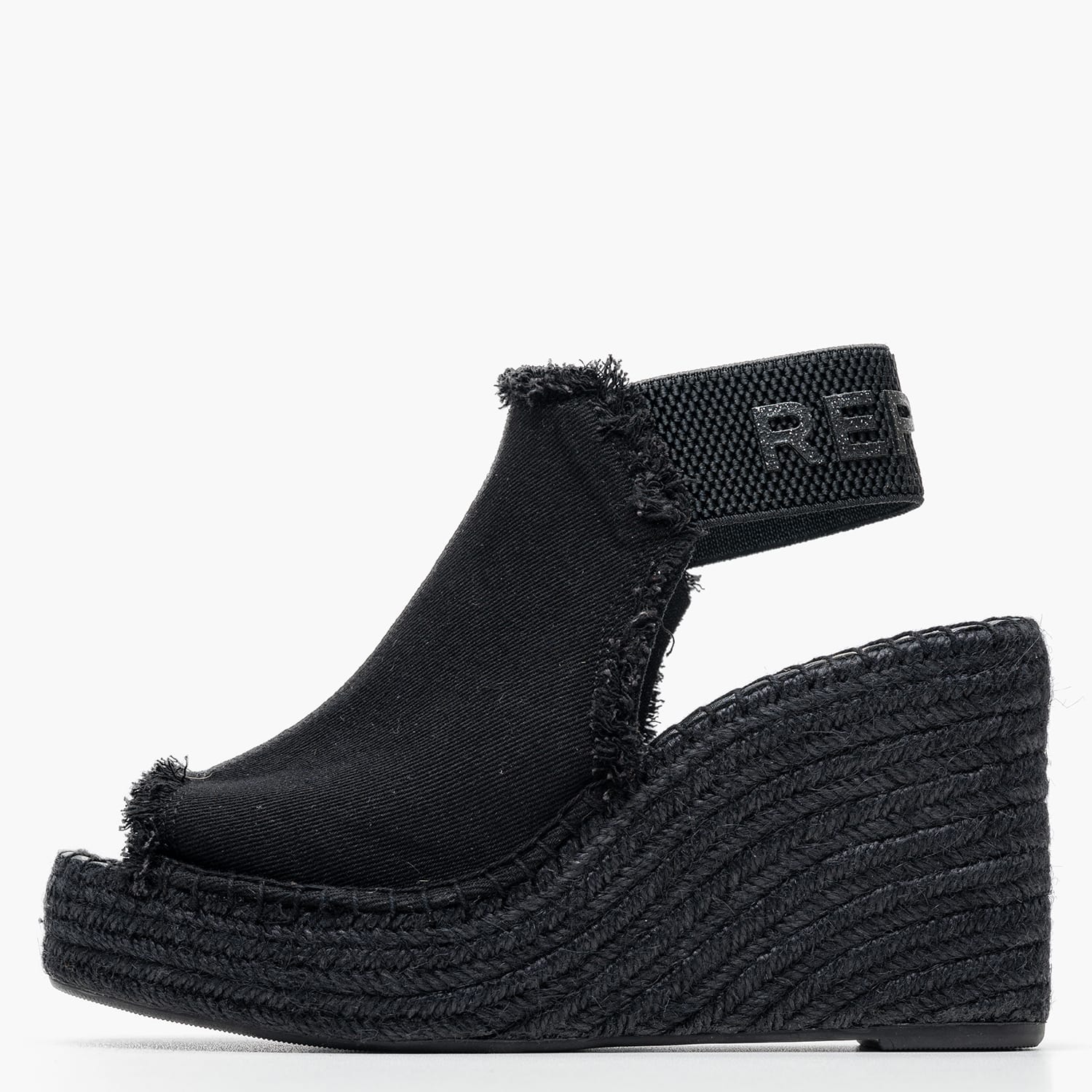 Γυναικείες Πλατφόρμες Ψηλές Jess.Denim Μαύρο Ύφασμα Replay