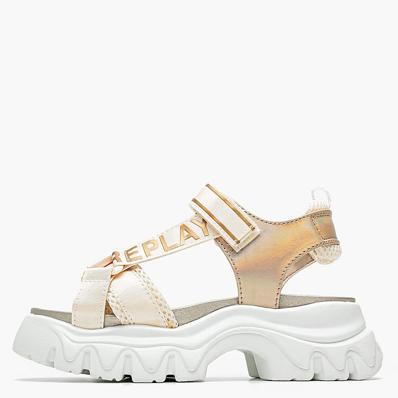 Kids Flip Flops & Sandals Juyce.Jr1 Gold Fabric Replay