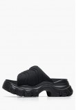Women Platforms Low Juyce.Slide Black Fabric Replay